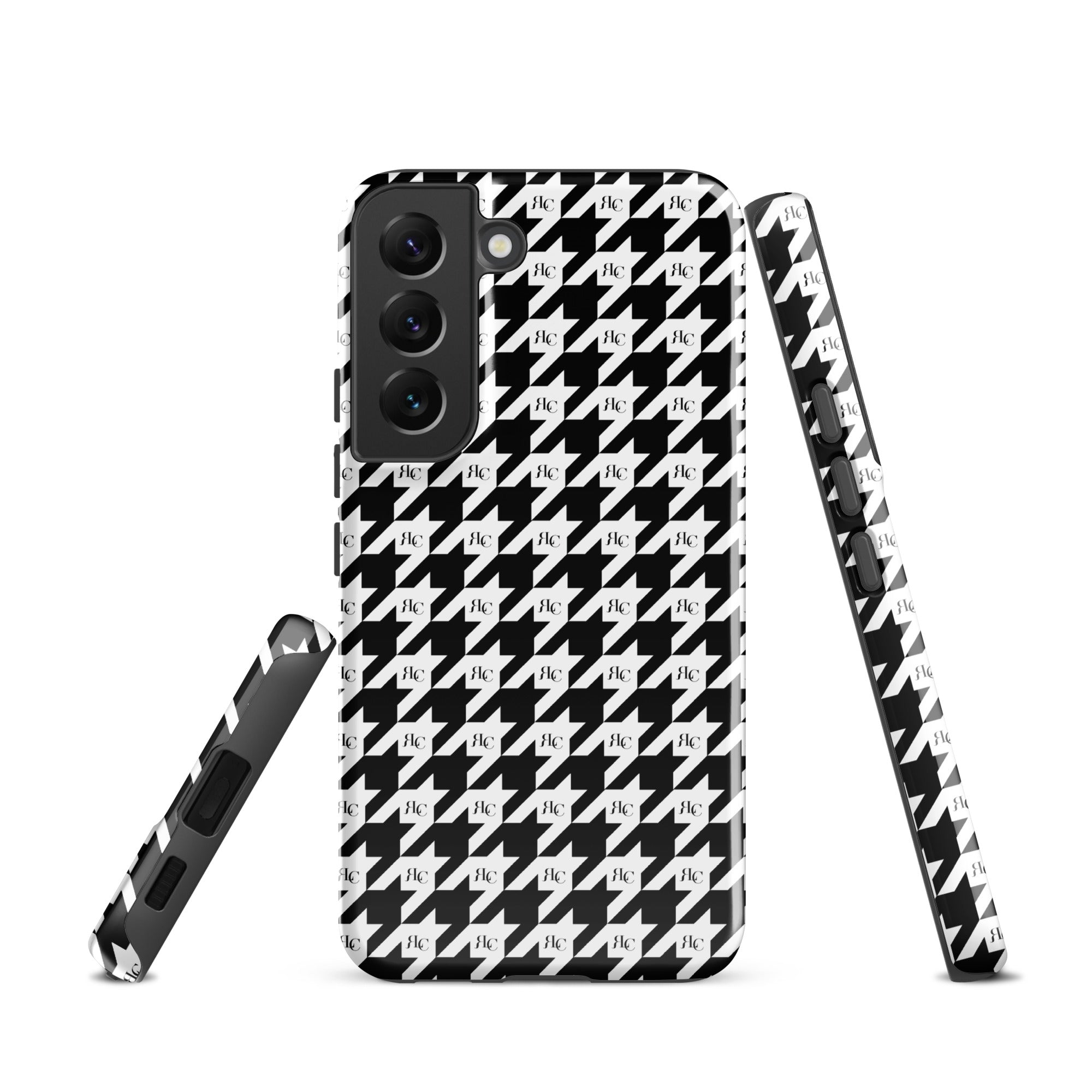 RLC Logo Houndstooth Print Tough case for Samsung® - Respectez Le Code