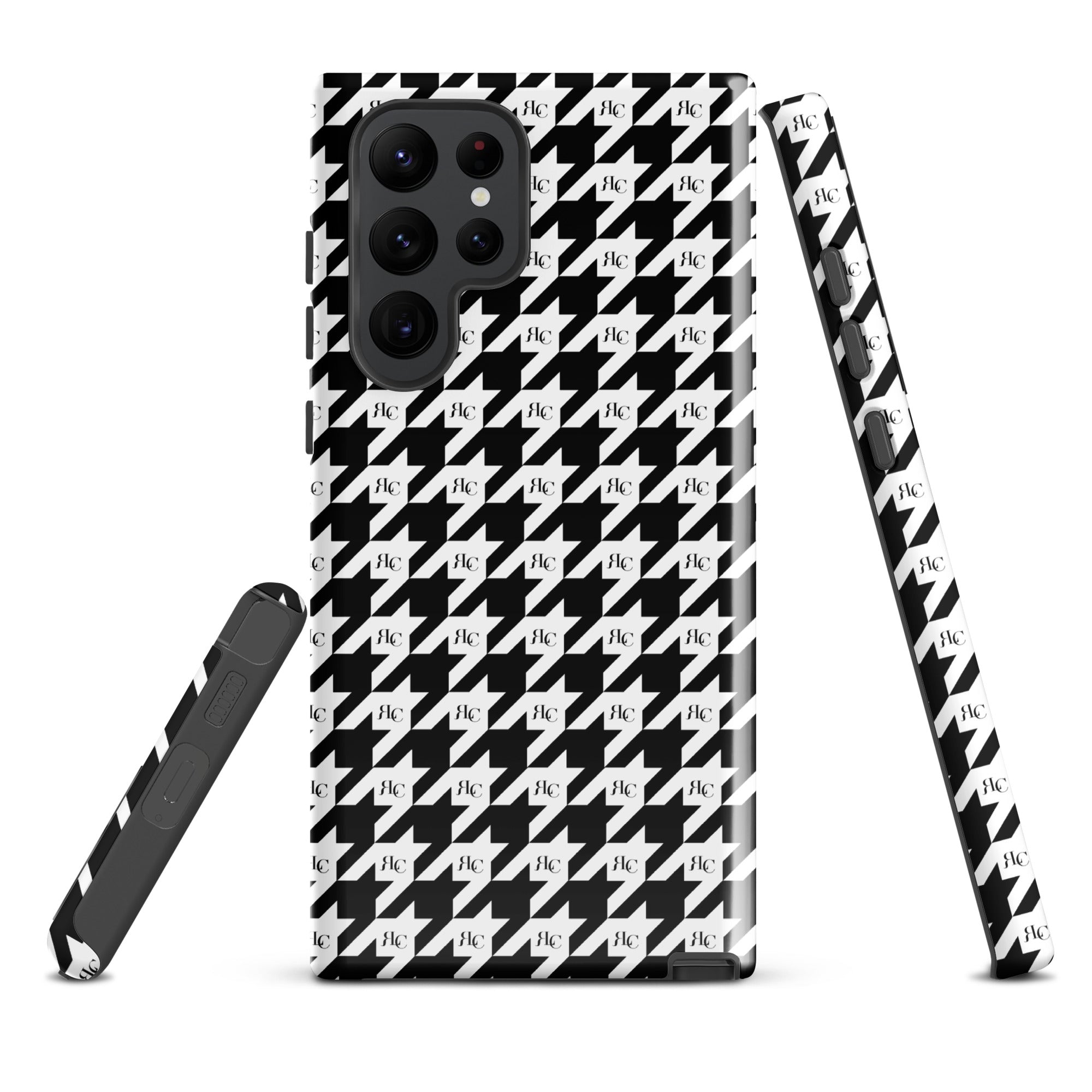 RLC Logo Houndstooth Print Tough case for Samsung® - Respectez Le Code