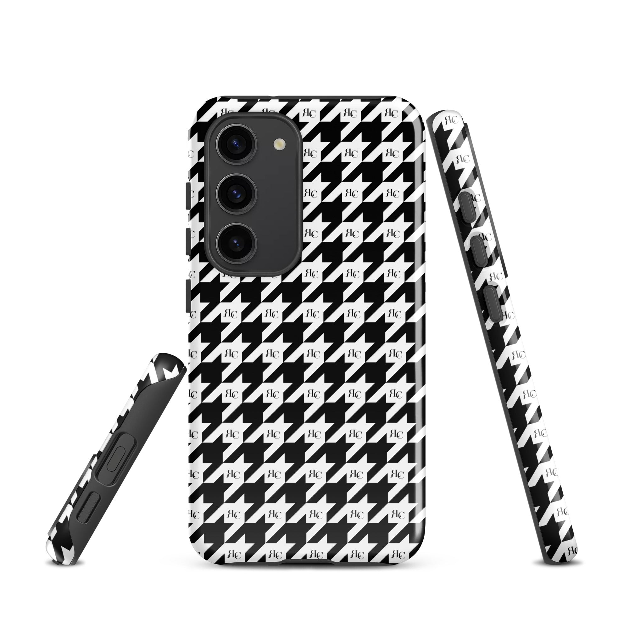 RLC Logo Houndstooth Print Tough case for Samsung® - Respectez Le Code