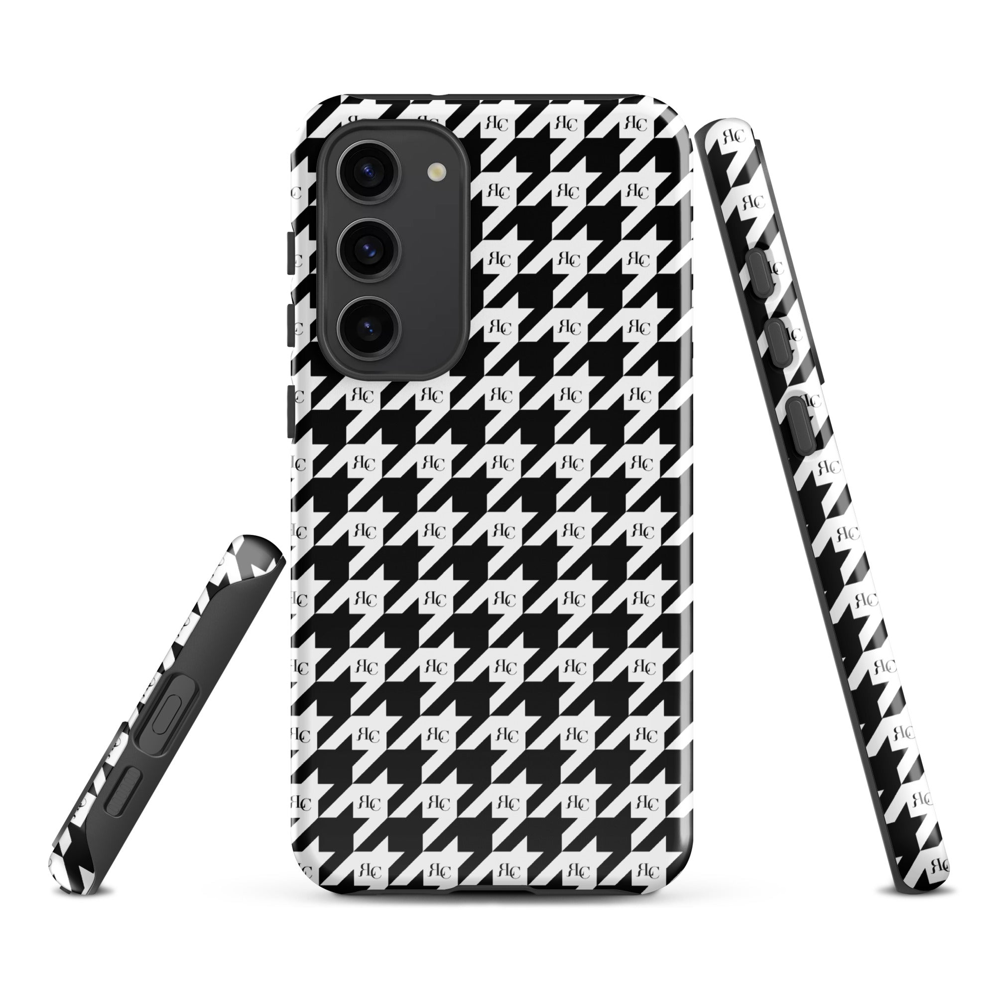 RLC Logo Houndstooth Print Tough case for Samsung® - Respectez Le Code