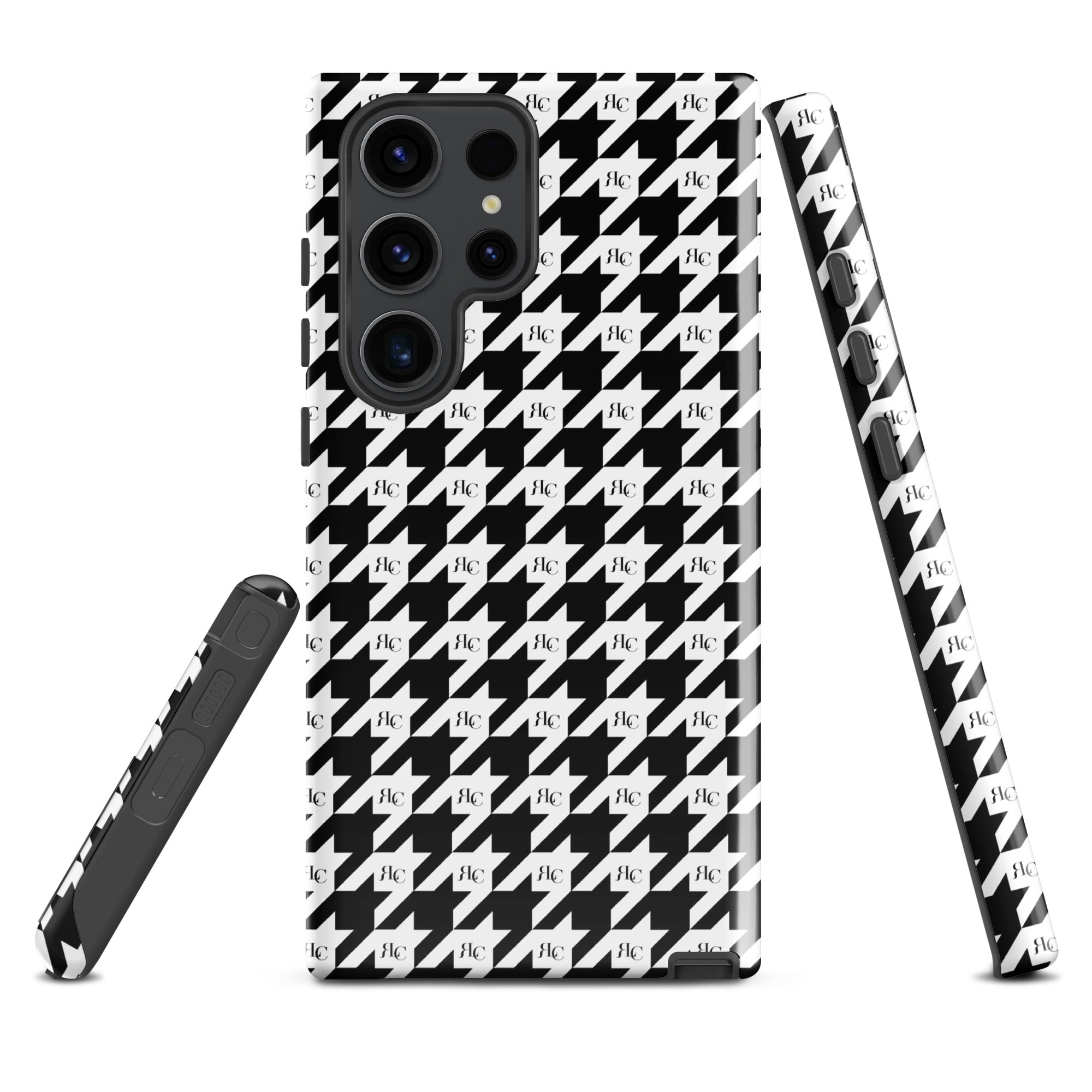 RLC Logo Houndstooth Print Tough case for Samsung® - Respectez Le Code
