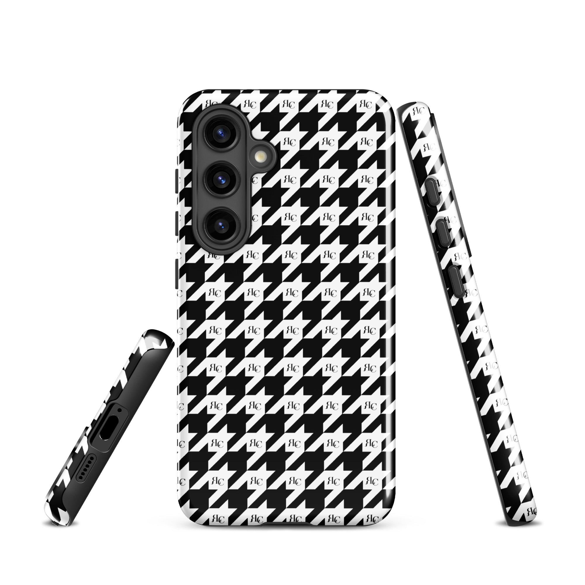RLC Logo Houndstooth Print Tough case for Samsung® - Respectez Le Code