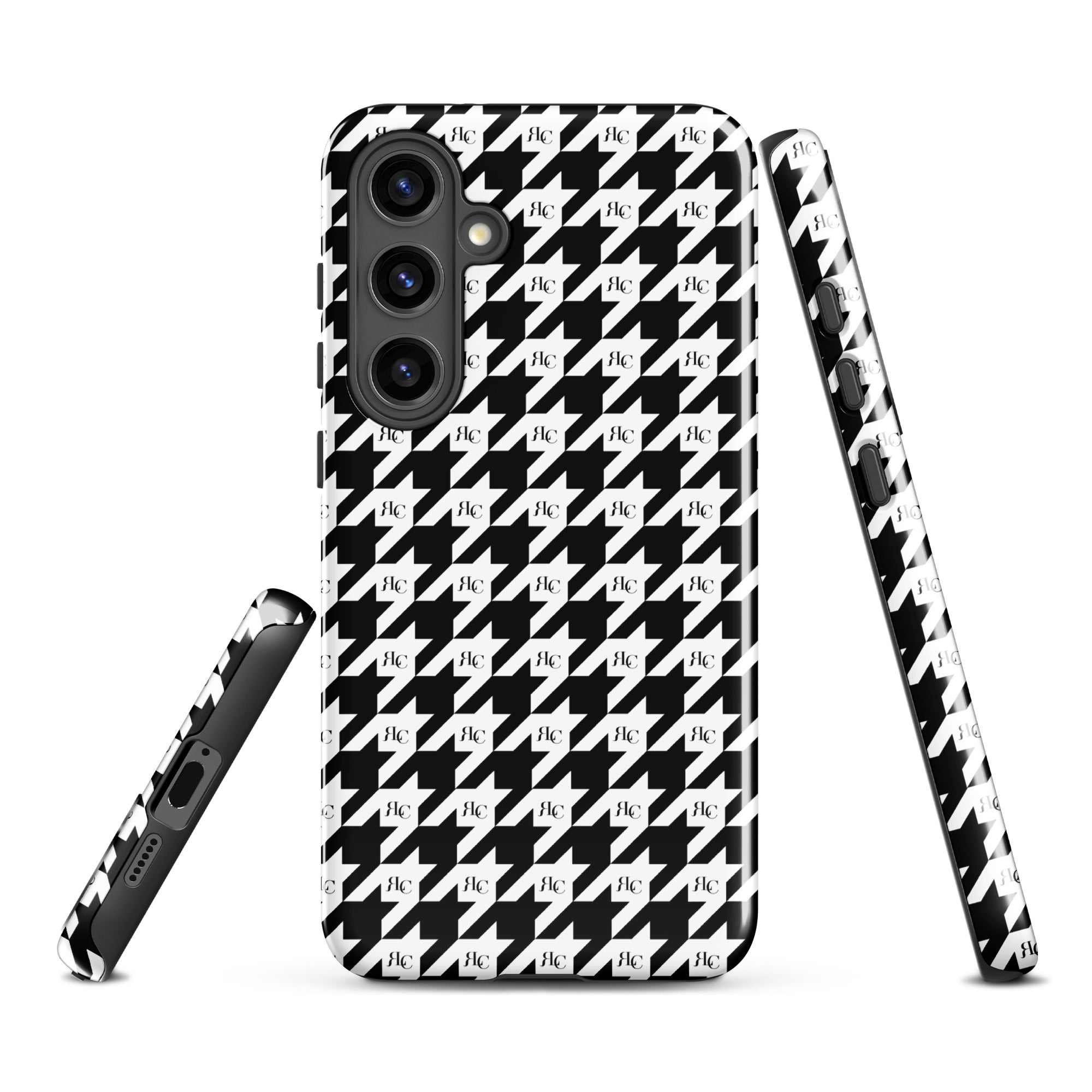 RLC Logo Houndstooth Print Tough case for Samsung® - Respectez Le Code