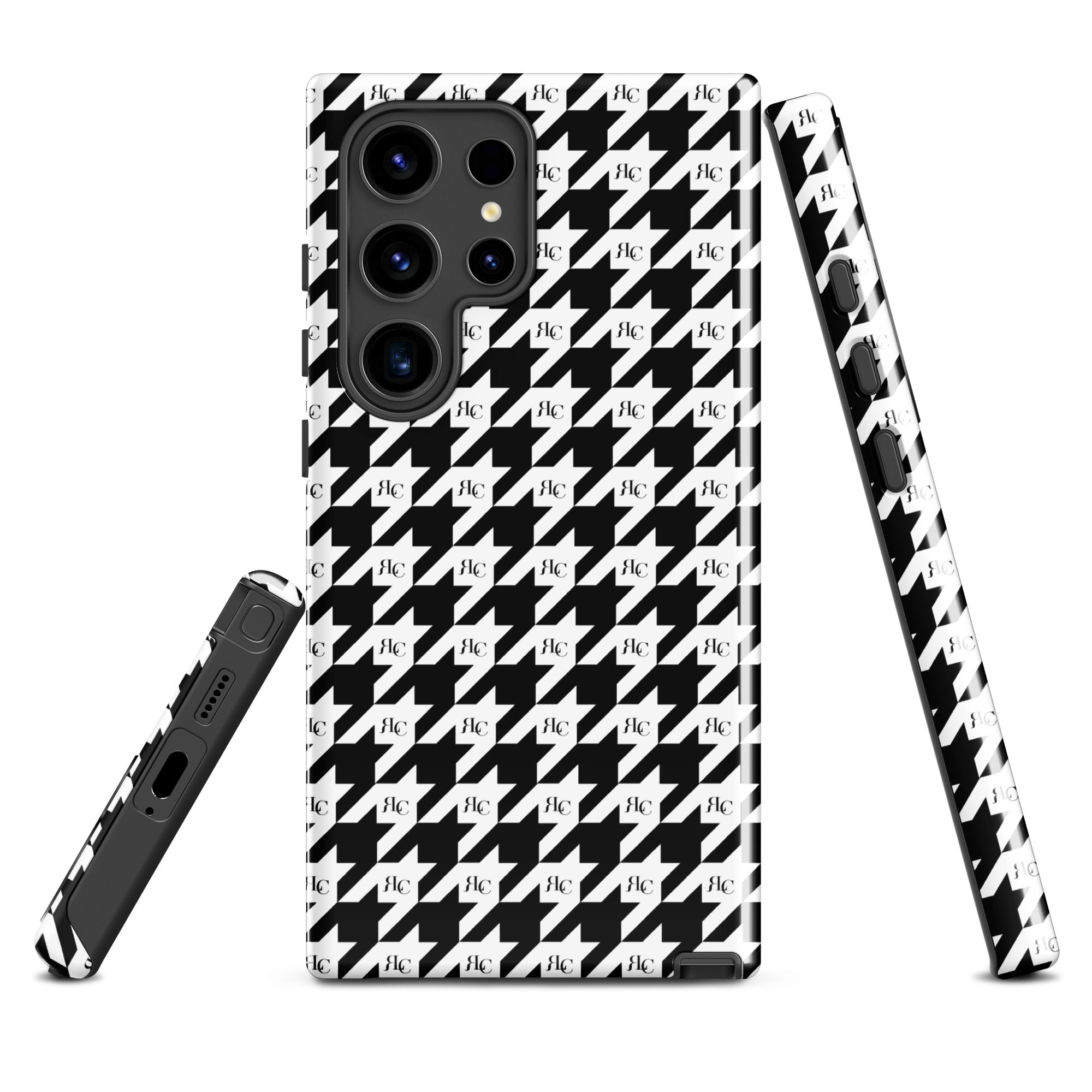 RLC Logo Houndstooth Print Tough case for Samsung® - Respectez Le Code