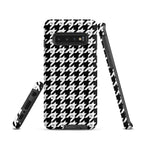 RLC Logo Houndstooth Print Tough case for Samsung® - Respectez Le Code