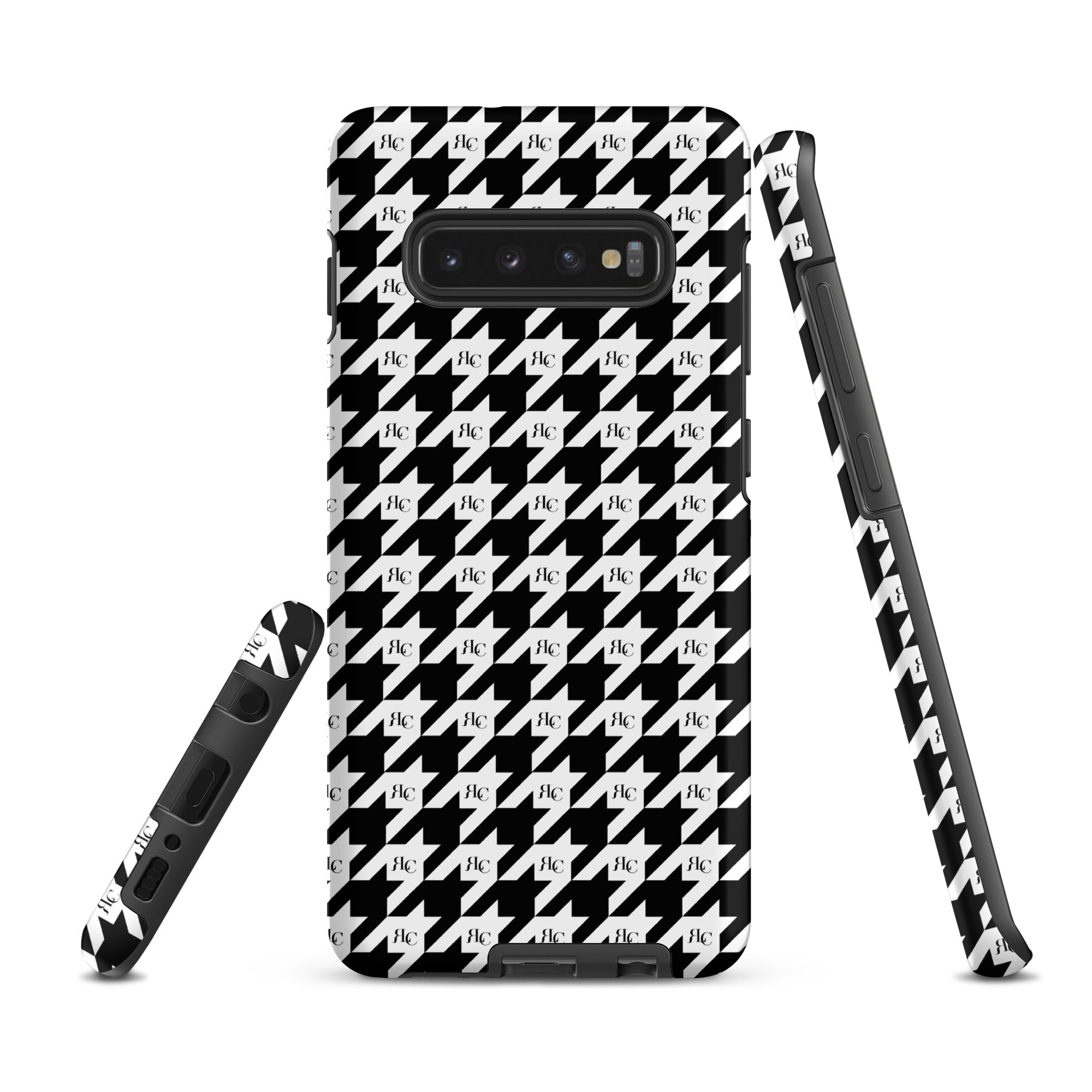 RLC Logo Houndstooth Print Tough case for Samsung® - Respectez Le Code