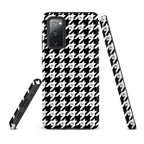 RLC Logo Houndstooth Print Tough case for Samsung® - Respectez Le Code