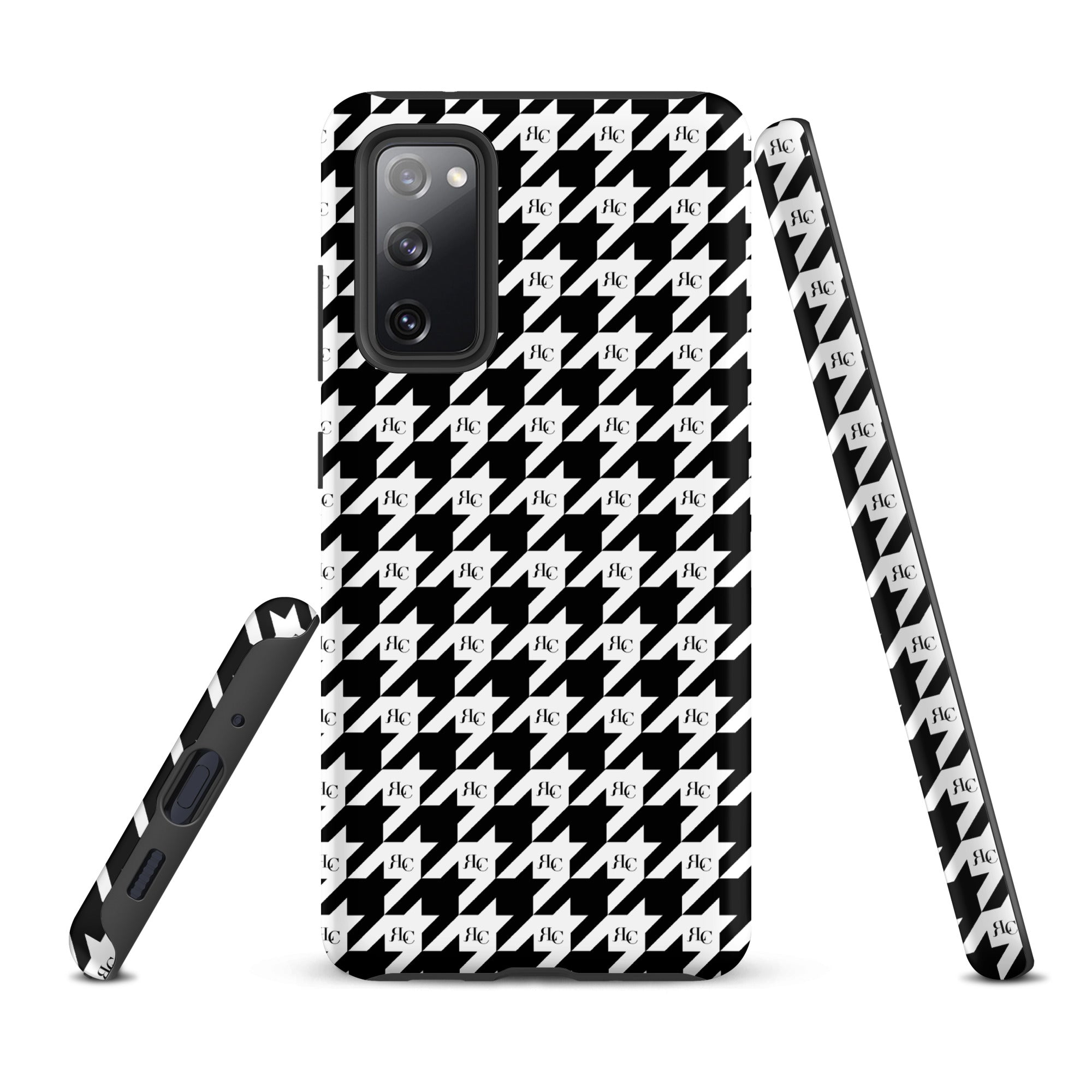 RLC Logo Houndstooth Print Tough case for Samsung® - Respectez Le Code