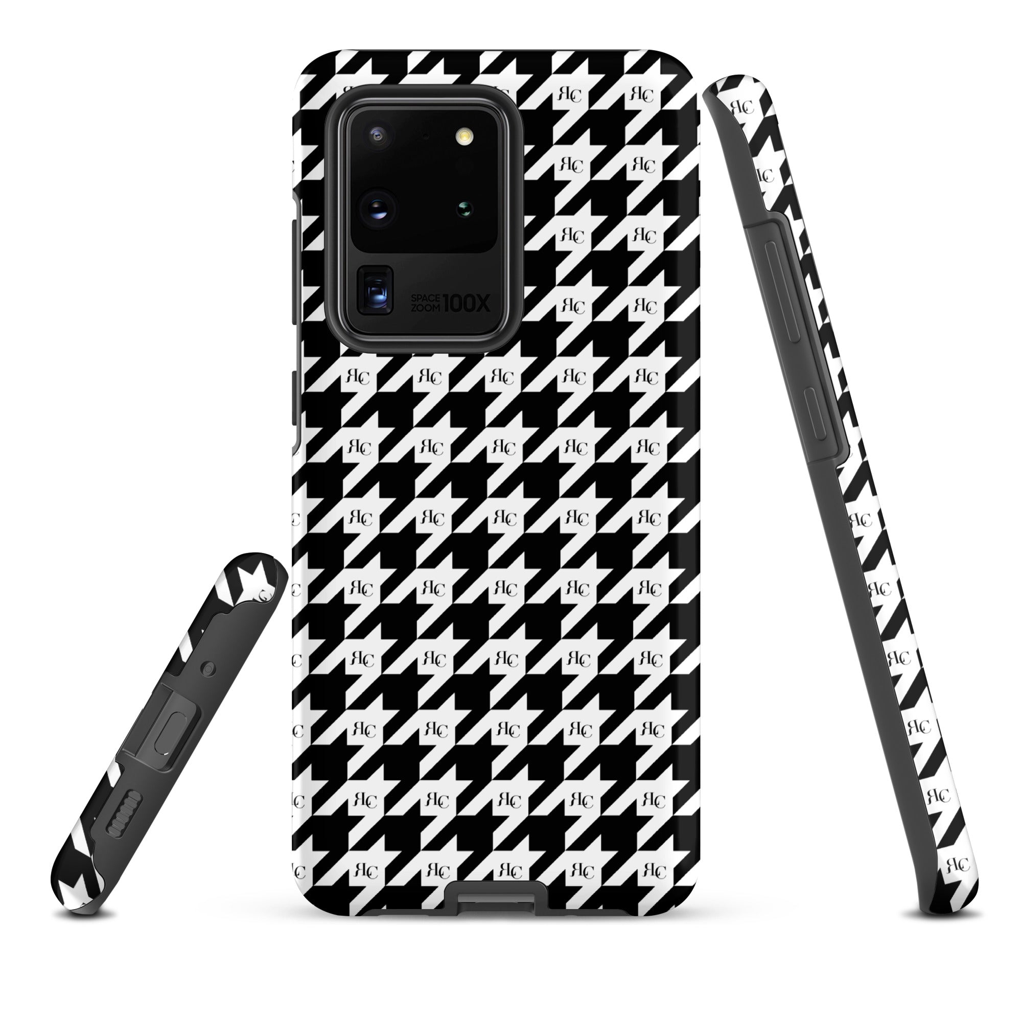 RLC Logo Houndstooth Print Tough case for Samsung® - Respectez Le Code
