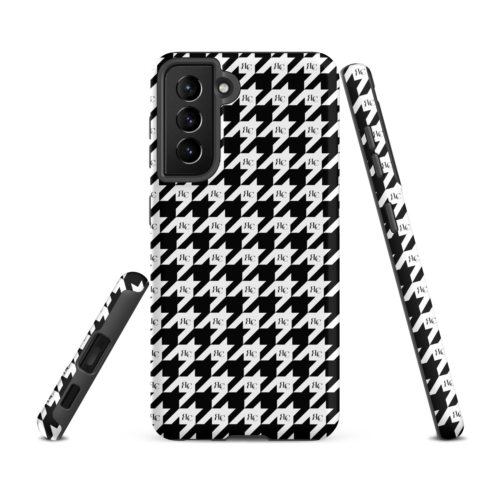 RLC Logo Houndstooth Print Tough case for Samsung® - Respectez Le Code