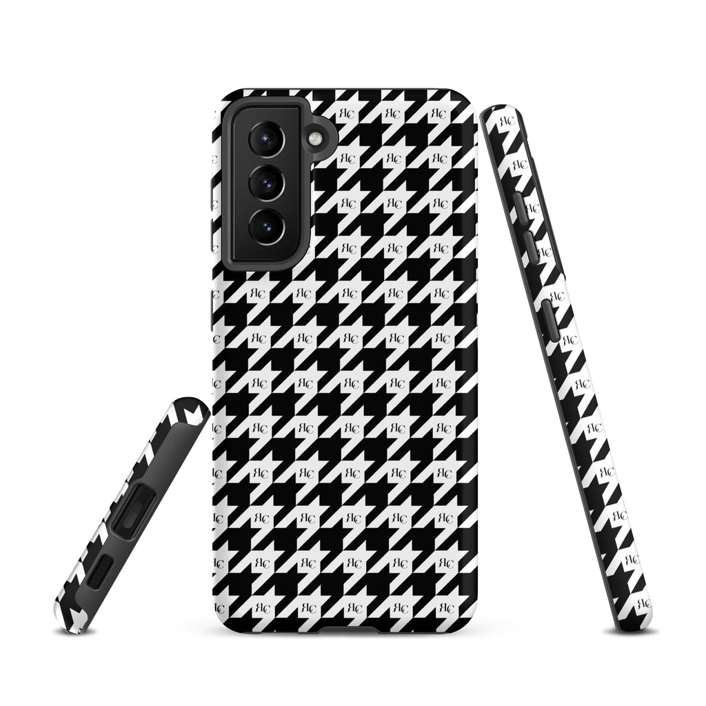 RLC Logo Houndstooth Print Tough case for Samsung® - Respectez Le Code