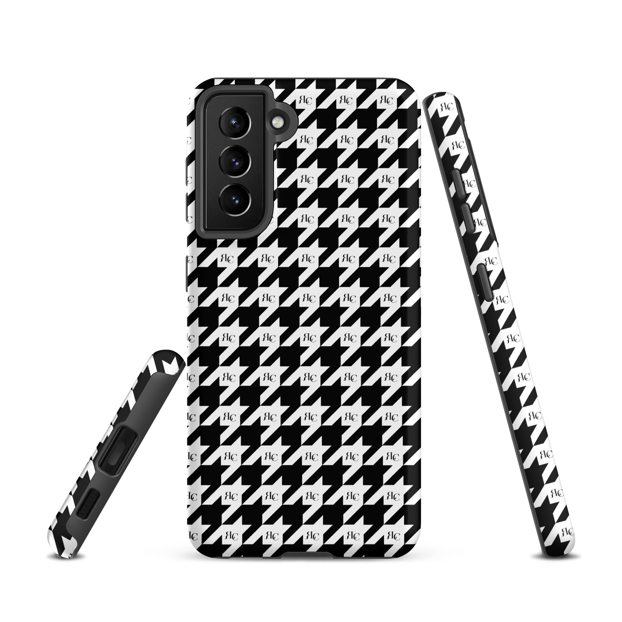 RLC Logo Houndstooth Print Tough case for Samsung® - Respectez Le Code