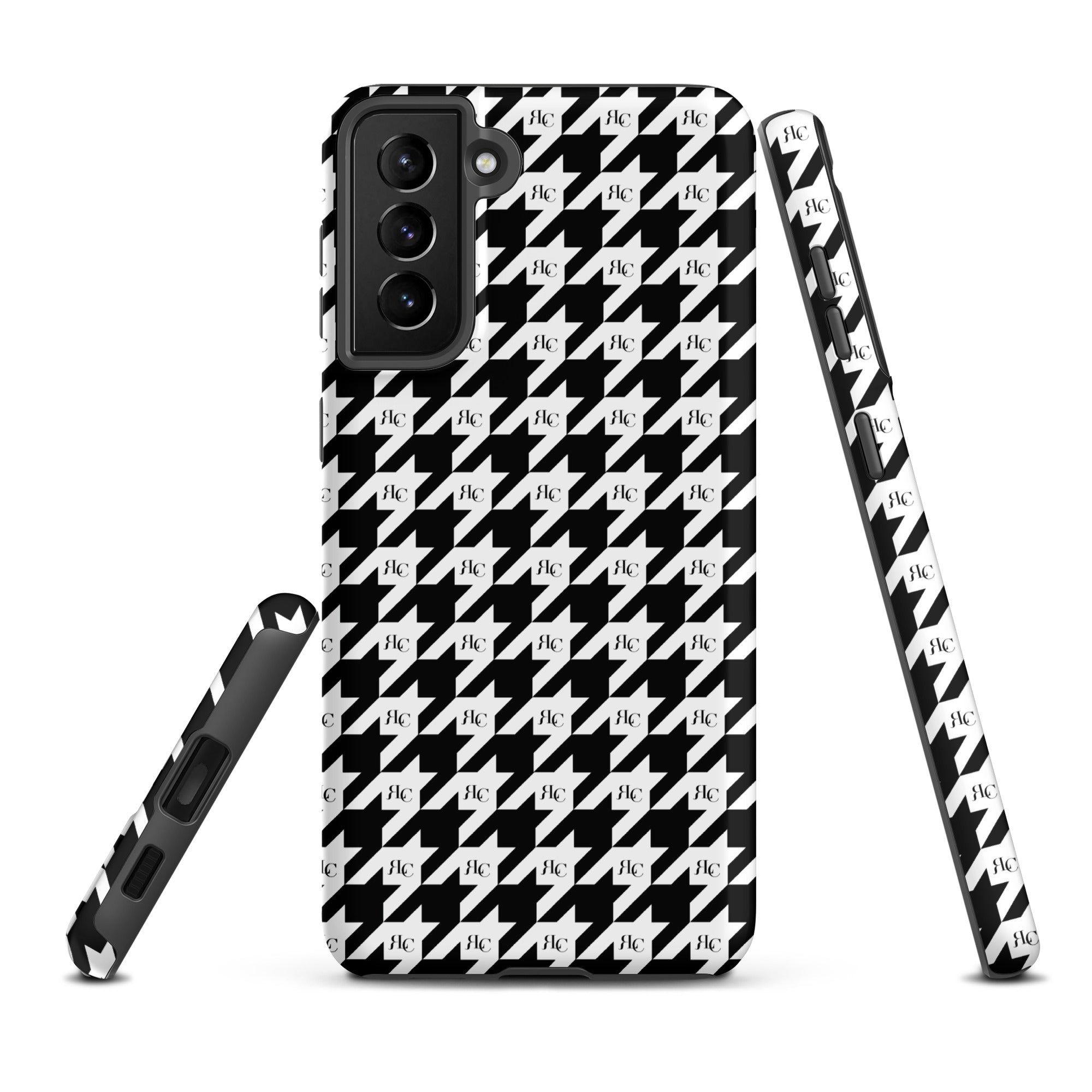 RLC Logo Houndstooth Print Tough case for Samsung® - Respectez Le Code