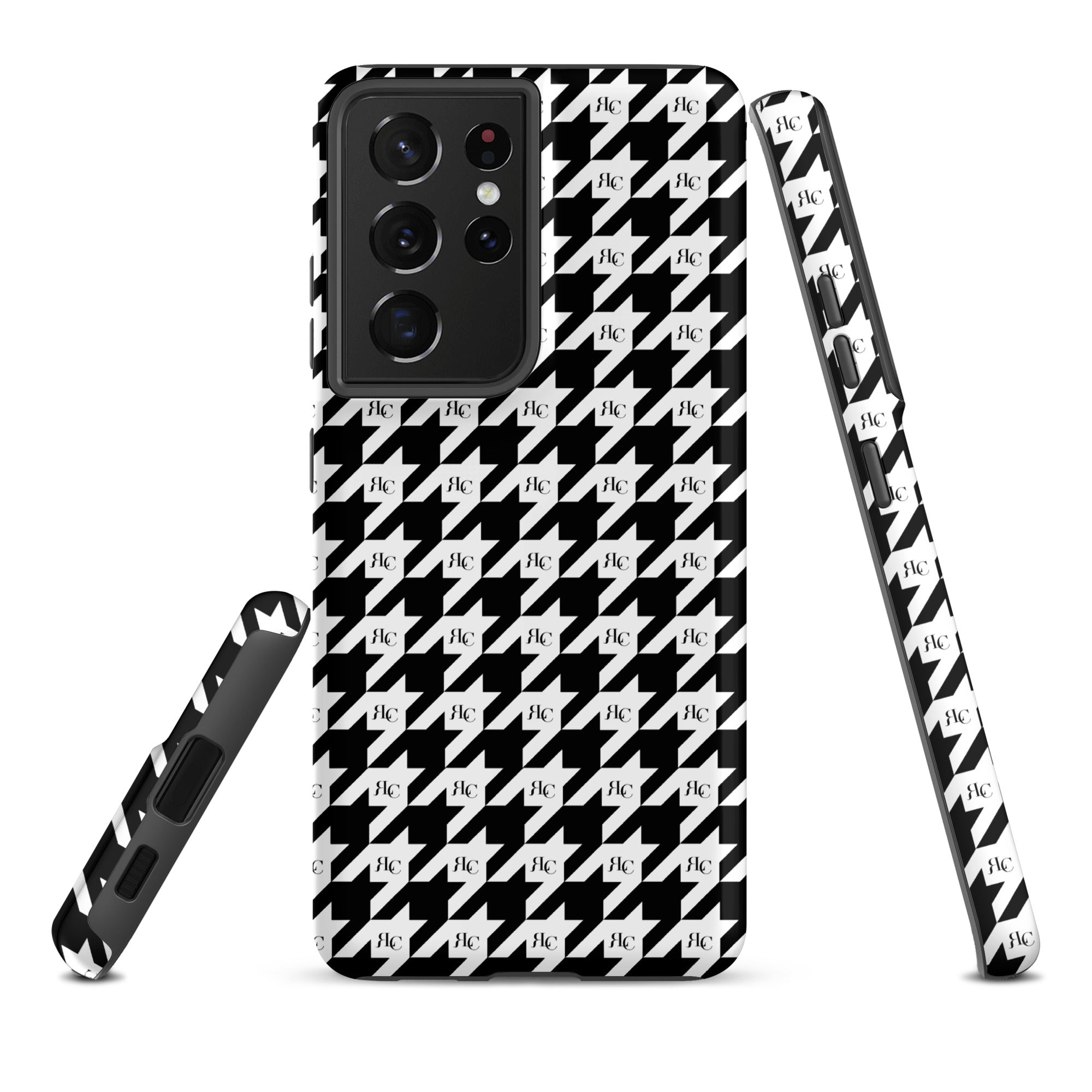 RLC Logo Houndstooth Print Tough case for Samsung® - Respectez Le Code