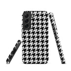 RLC Logo Houndstooth Print Tough case for Samsung® - Respectez Le Code