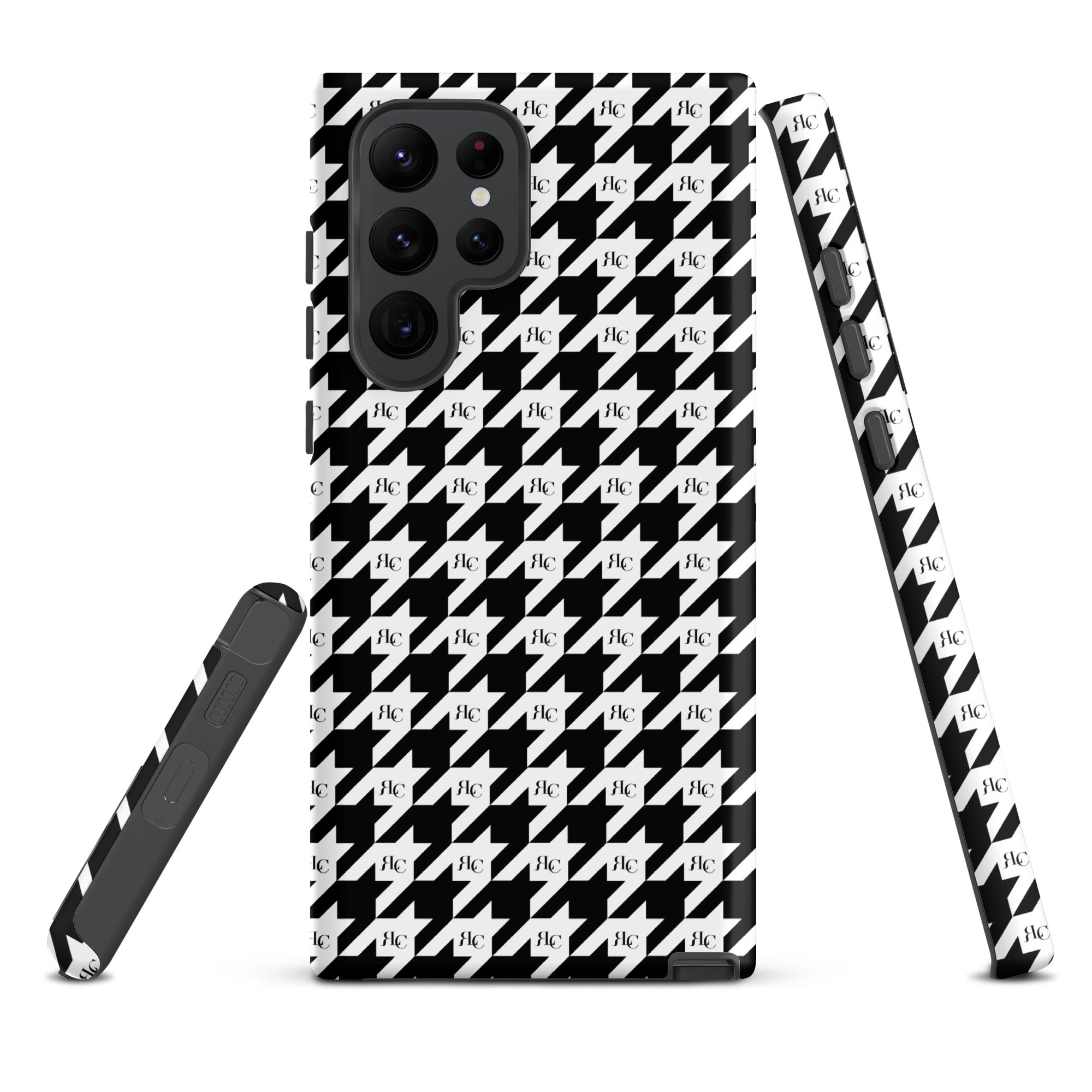 RLC Logo Houndstooth Print Tough case for Samsung® - Respectez Le Code