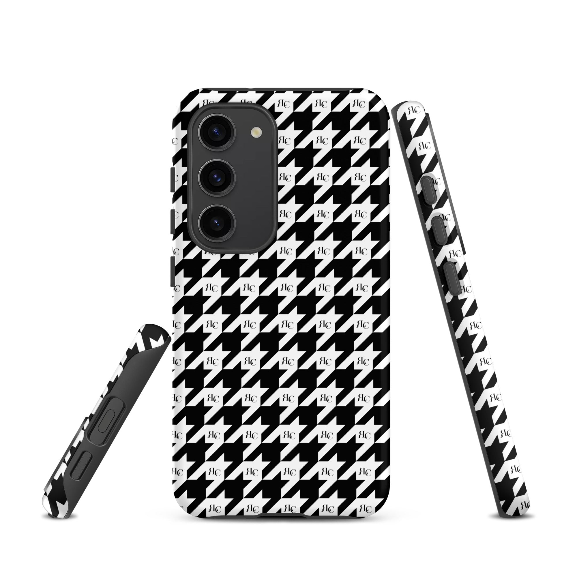RLC Logo Houndstooth Print Tough case for Samsung® - Respectez Le Code