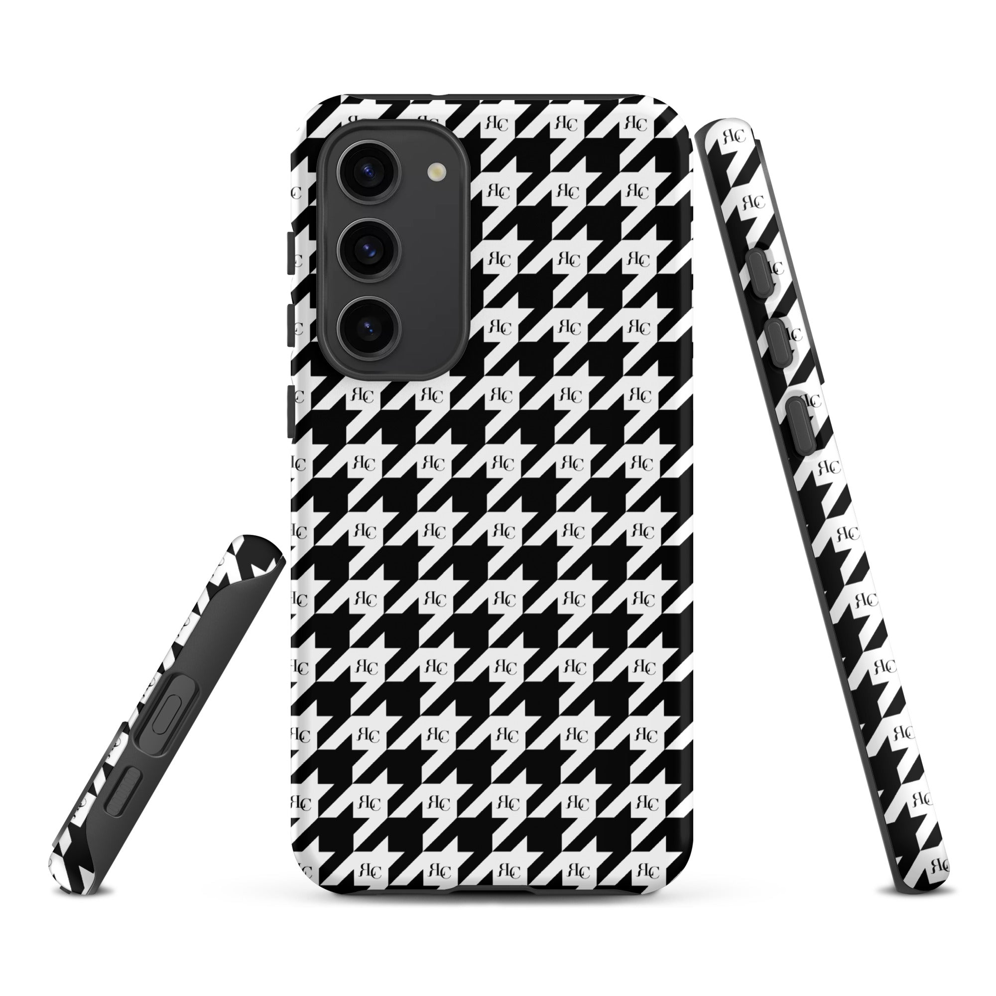 RLC Logo Houndstooth Print Tough case for Samsung® - Respectez Le Code