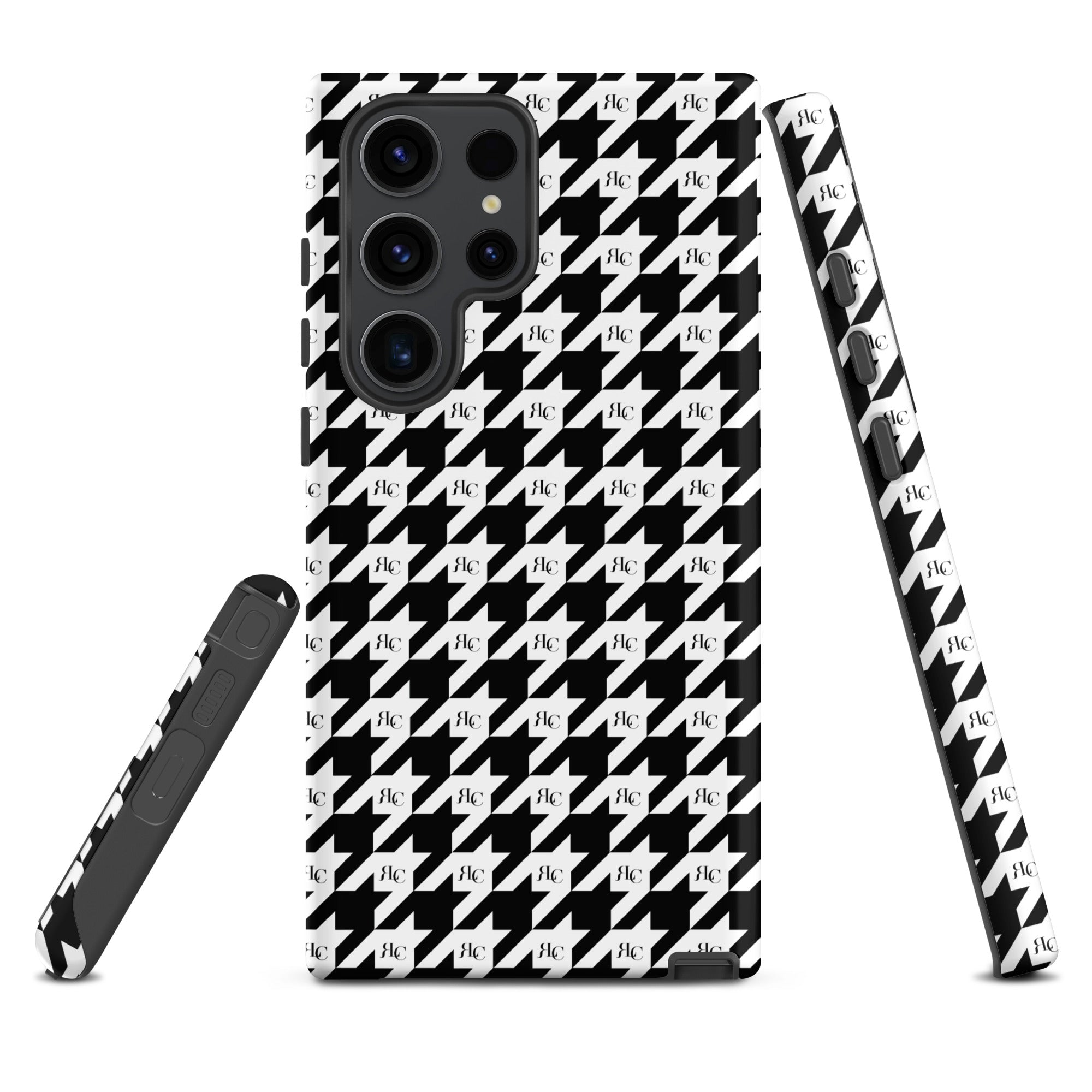 RLC Logo Houndstooth Print Tough case for Samsung® - Respectez Le Code
