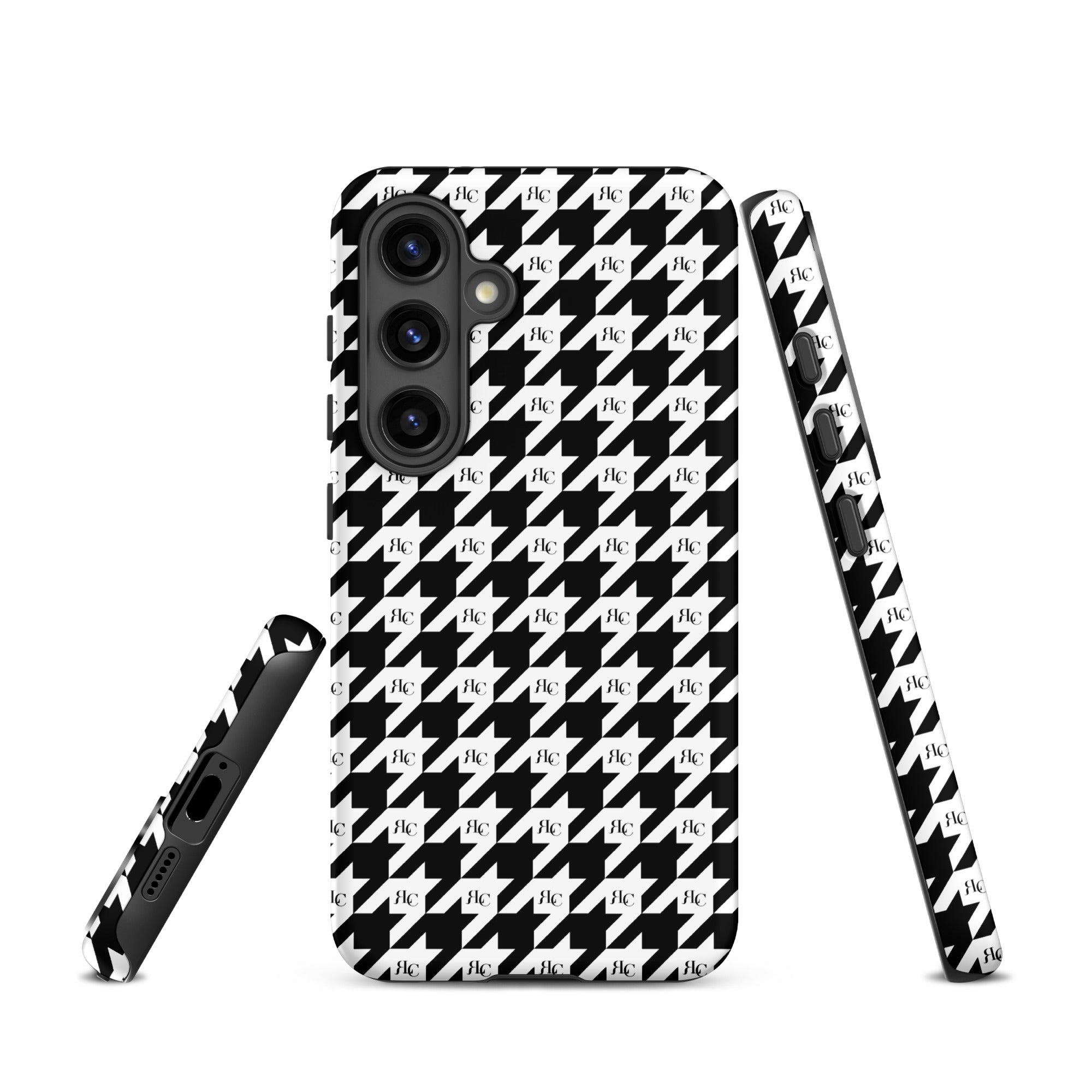 RLC Logo Houndstooth Print Tough case for Samsung® - Respectez Le Code