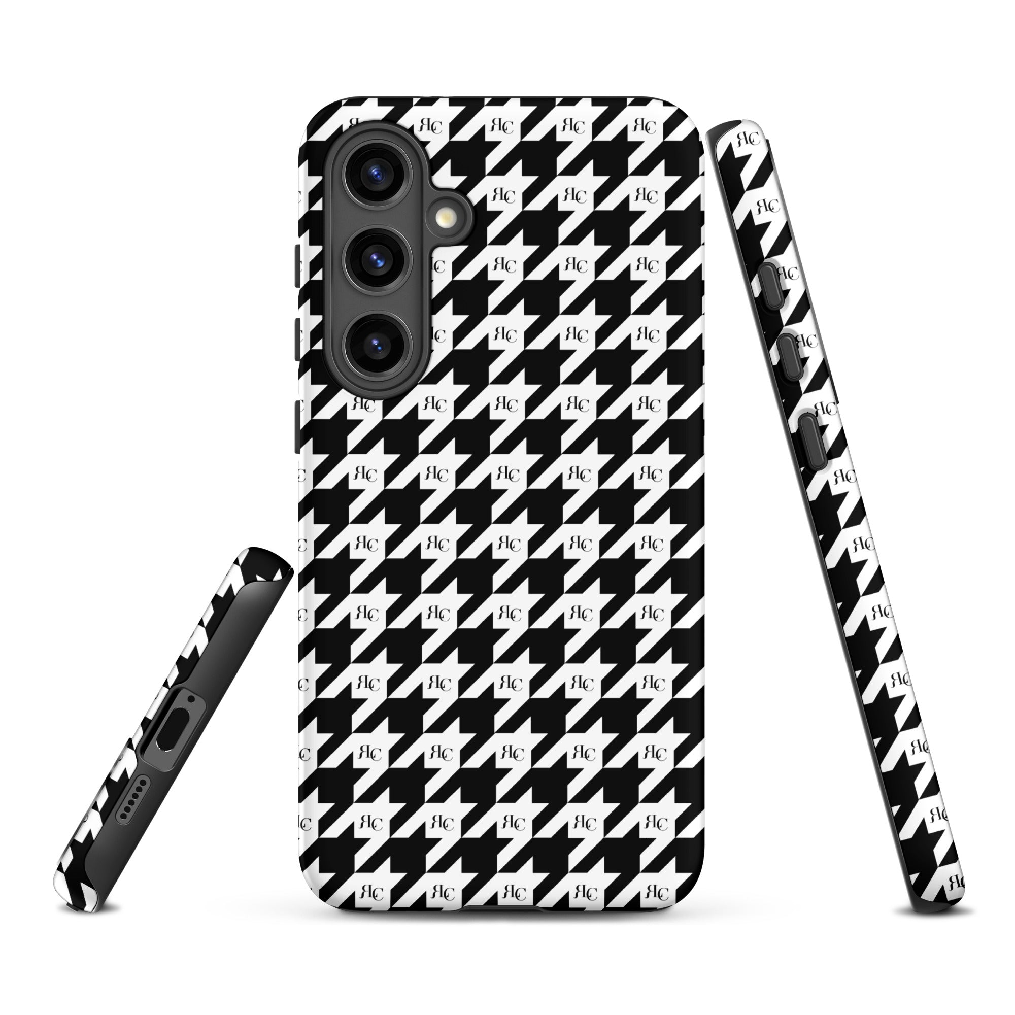 RLC Logo Houndstooth Print Tough case for Samsung® - Respectez Le Code