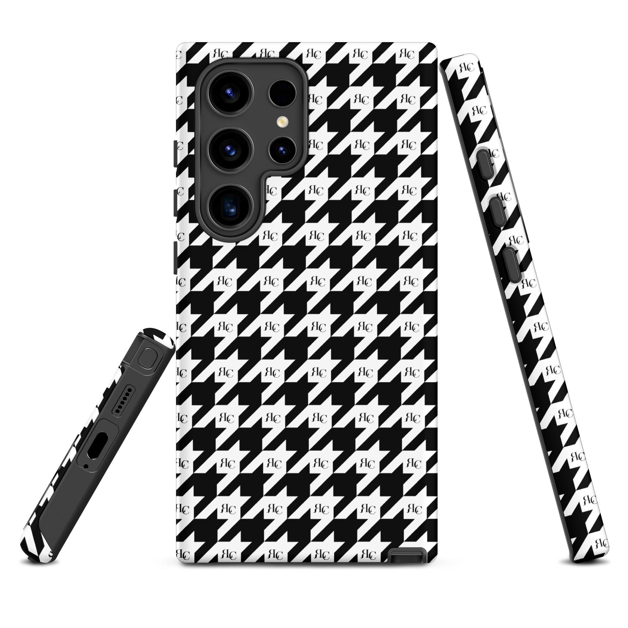 RLC Logo Houndstooth Print Tough case for Samsung® - Respectez Le Code