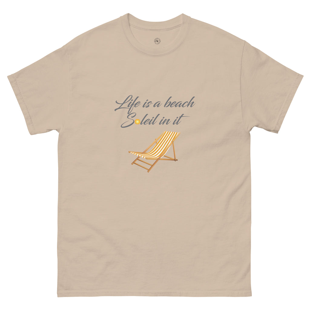 Life's a Beach Soleil (So Lay) In It Classic Tee - Respectez Le Code