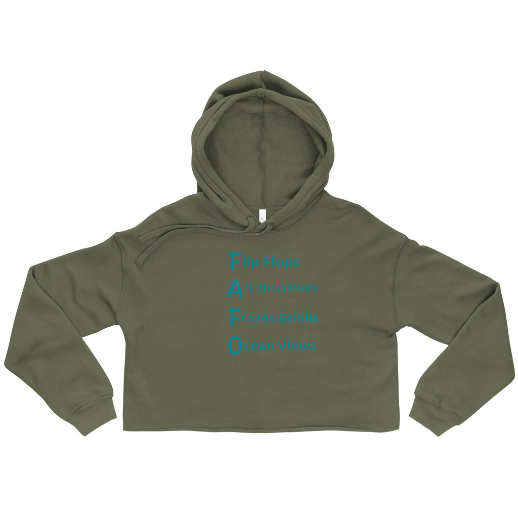 FAFO Vacation Vibes Crop Hoodie - Respectez Le Code