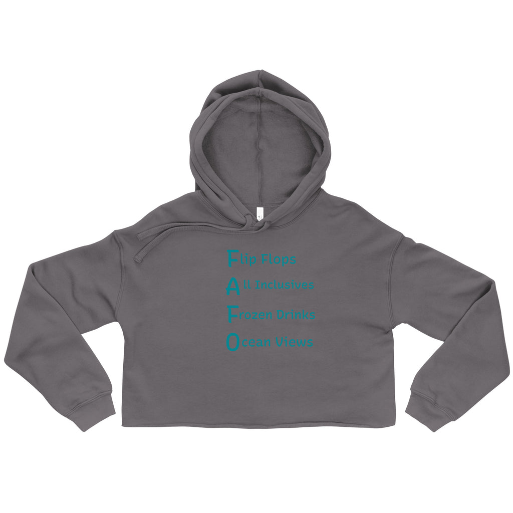 FAFO Vacation Vibes Crop Hoodie - Respectez Le Code